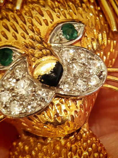 VAN CLEEF ARPELS. Vers 1970. Modèle Lion...