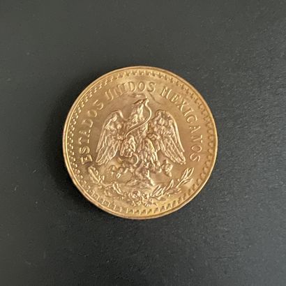 Une pièce de 50 pesos Mexique de 1947, en...
