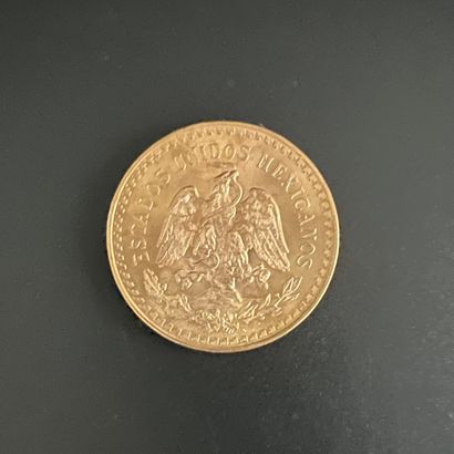 Une pièce de 50 pesos Mexique de 1947, en...