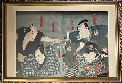 UTAGAWA TOYOKUNI II (Japon, 1777-1835) et...