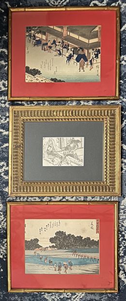 UTAGAWA HIROSHIGE (Japon, 1797-1858)
Deux...