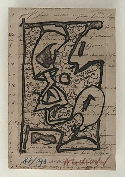 Pierre ALECHINSKY (1927)
Travaux à deux ou...