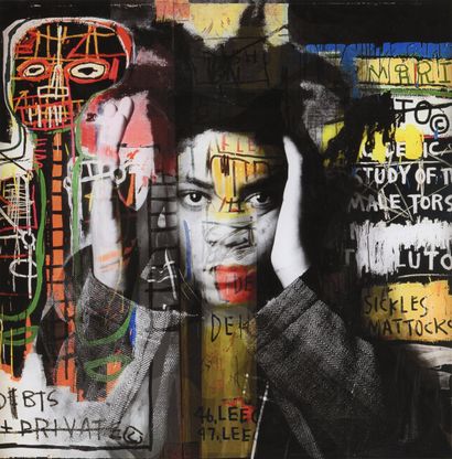 Robert SGARRA (1959)
Hommage à Basquiat
Offset...