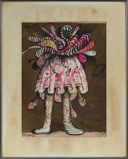 MARYAN (1927-1977)
Personnage, 1970
Encre...