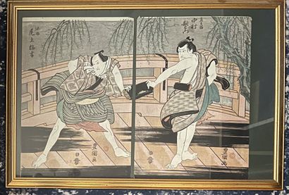 UTAGAWA TOYOKUNI II (Japon, 1777-1835) et...
