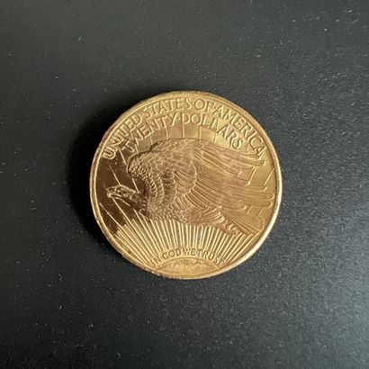 Une pièce de 20$ Saint-Gaudens Etats-Unis,...