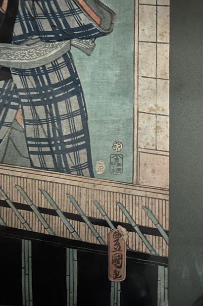 UTAGAWA KUNISADA (Toyokuni III) (Japon, 1786-1865)
Six...