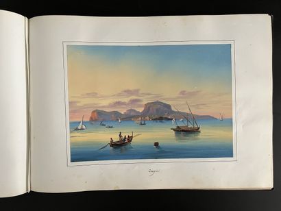 [Gouaches napolitaines] [Gouaches]. ITALIE,...