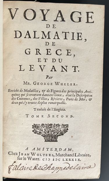 WHELER (George), [SPON (Jacob)]. Voyage de...