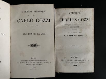 GOZZI (Carlo). Mémoires [Et] Théâtre fabiesque....
