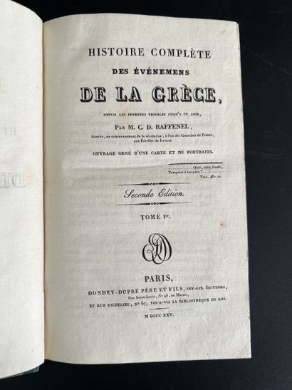 RAFFENEL (Charles-Denis). Histoire complète...