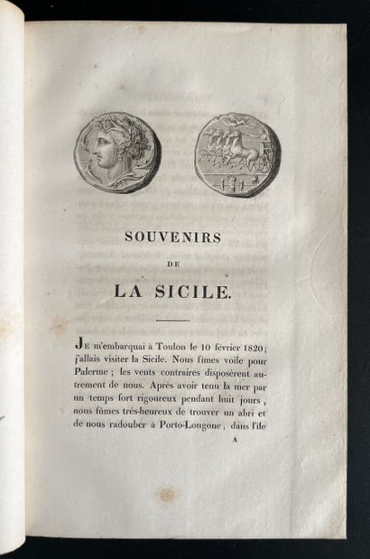 FORBIN (Auguste de). Souvenirs de la Sicile....