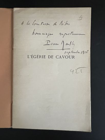 [Camillo Cavour, comte de Cavour] [Risorgimento]....