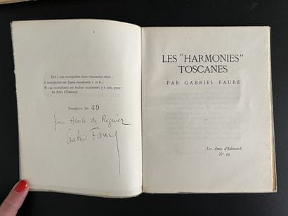 FAURE (Gabriel). Ensemble de 5 ouvrages en...