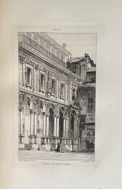 LANCE (Adolphe). Excursion en Italie. Aix-Les-Bains,...