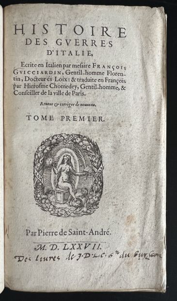 [Livre du XVIe s.]. GUICCIARDINI (Francesco)...