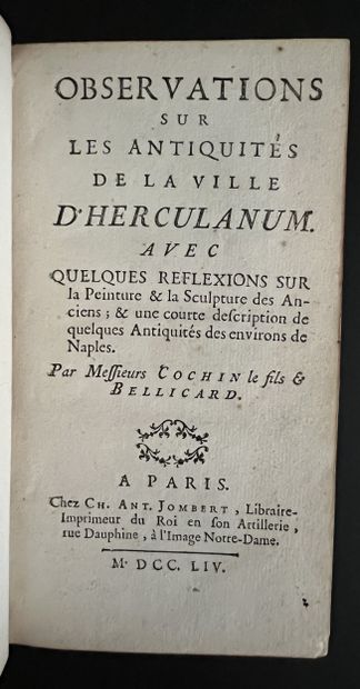 COCHIN (Charles-Nicolas), BELLICARD (Jérôme-Charles)....