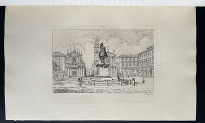 LANCE (Adolphe). Excursion en Italie. Aix-Les-Bains,...