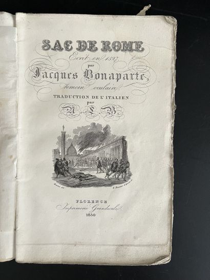 BONAPARTE (Jacques). Sac de Rome écrit en...