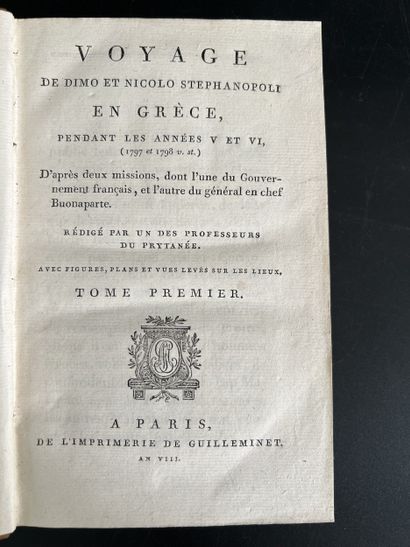 STEPHANOPOLI DE COMMÈNE (Dimo). Voyage de...