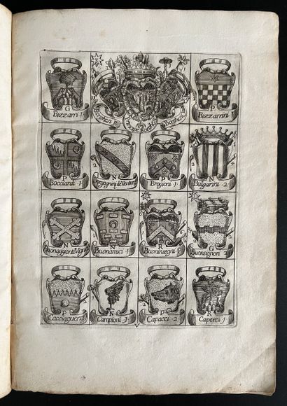 [Héraldique]. [GIGLI (Girolamo)]. Le arme...