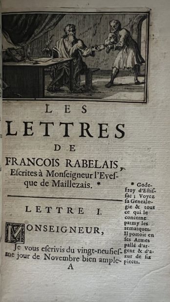 RABELAIS (François). Les lettres escrites...