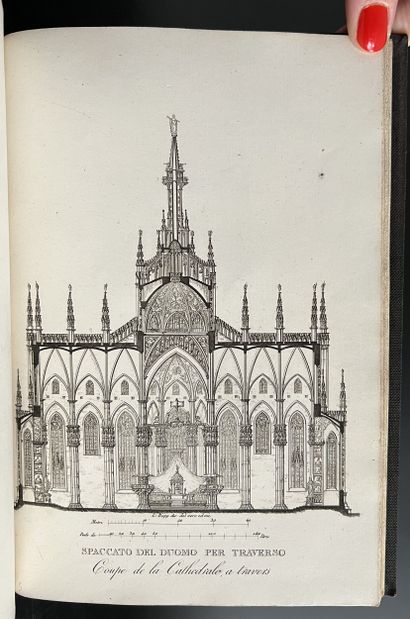 DESCRIPTION de la cathédrale de Milan accompagnée...