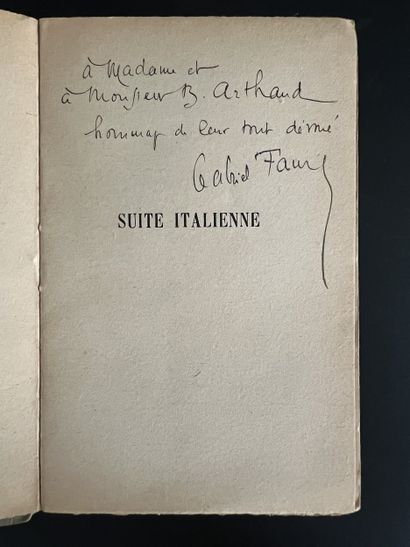 FAURE (Gabriel). Ensemble de 5 ouvrages en...