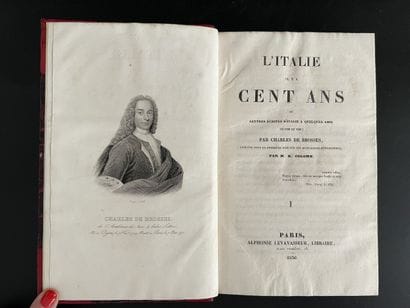 BROSSES (Charles de). L'Italie il y a cent...