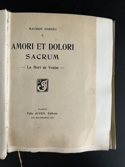BARRÈS (Maurice). Amori et dolori sacrum....