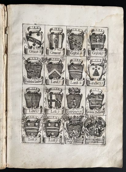 [Héraldique]. [GIGLI (Girolamo)]. Le arme...