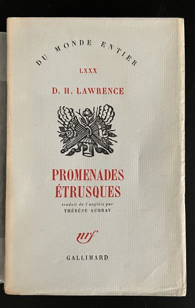 LAWRENCE (David Herbert). Ensemble de deux...