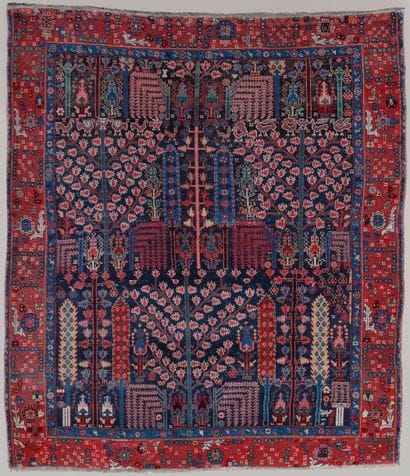 Rare et fin HERIZ, Perse, début XIX ème,

tapis...
