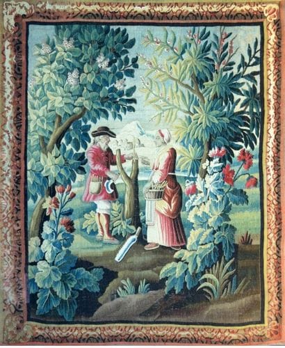 Tapisserie d'AUBUSSON, début XVIIIème.

Couple...