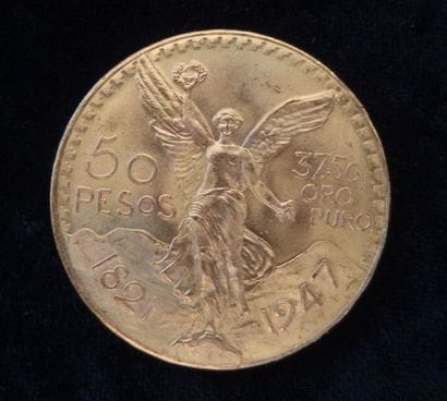 Pièce de 50 Pesos Mexicain or.