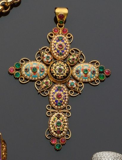 Parure régionale Bressanne
en argent doré,...