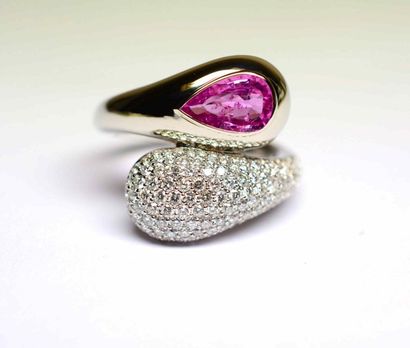 Bague or blanc 