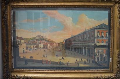 Ecole NAPOLITAINE, Neduta del Palazzo Reale...