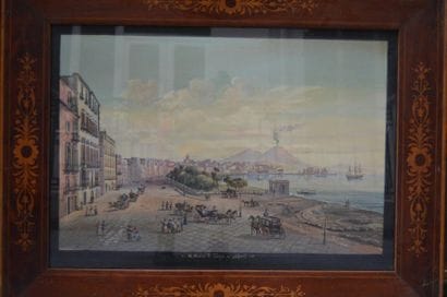 Ecole ITALIENNE, La Rivière di chiaja a Napoli,...