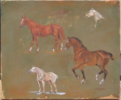 Joël BLANC (né en 1946), Etude de Chevaux,...