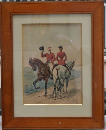 Charles de CONDAMY (c.1855-1913), La rencontre,...