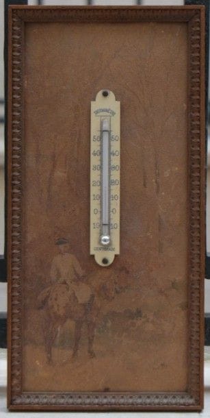 Paul TAVERNIER (1852-1943), Thermomètre sur...