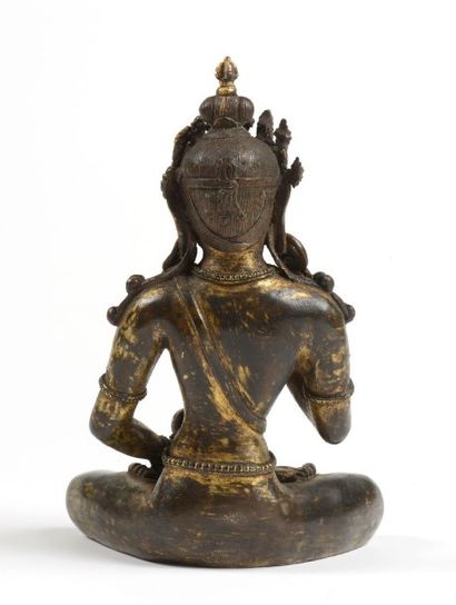 Bodhisattva, bronze doré. Tibet. Haut.: 25...