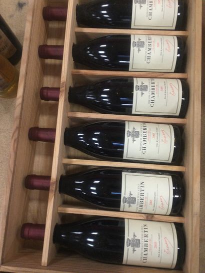 6 Bouteilles de CHAMBERTIN domaine TRAPET...