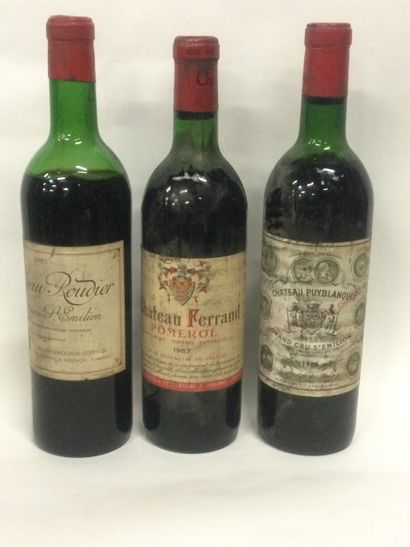 
Lot Bordeaux rouge : 1 bouteille Château...