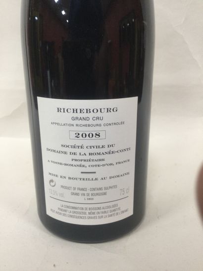 Une Bouteille de DOMAINE DE LA ROMANEE CONTI,...