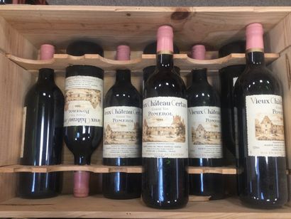 Lot de 8 Bouteilles de Vieux Château CERTAN,...