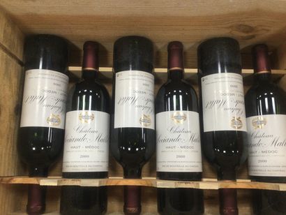 Lot de 6 Château Sociando Mallet Haut Medoc,...