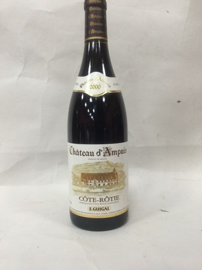 6 Bouteilles de CÔTE RÔTIE château d’ AMPUIS...