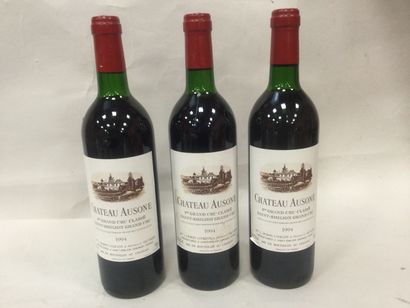 
Lot de 3 Bouteilles de Château AUSONE, St...